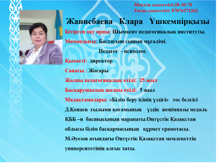 мектеп директоры