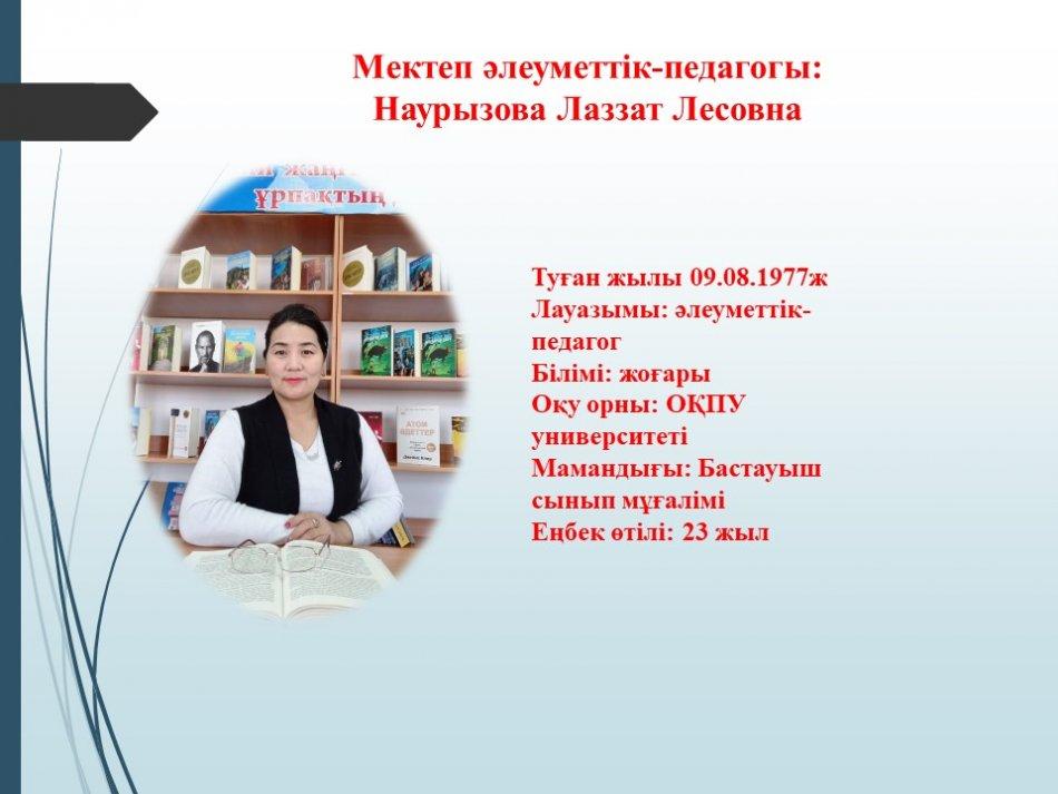 Наурызова Лаззат Лесовна